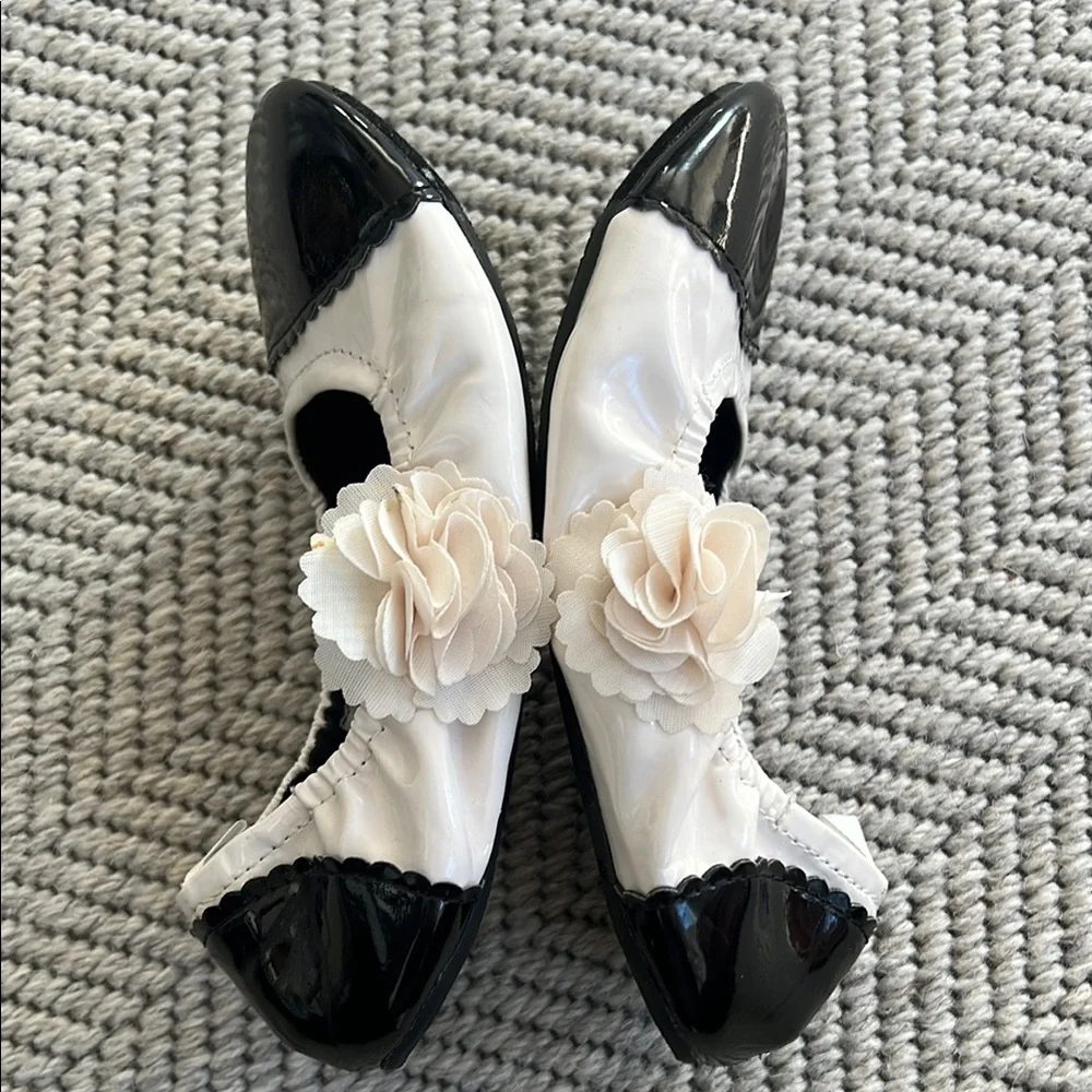 Gap Black and White Kids Ballet Flats